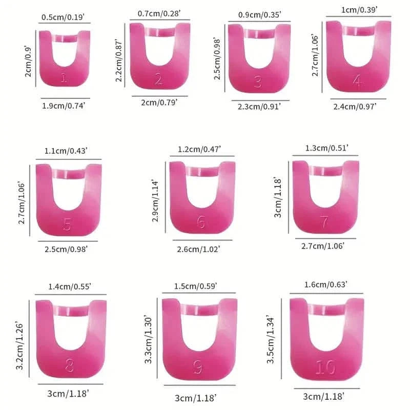 26-Pieces U Curve Shape 10 Sizes Nail Protector 5