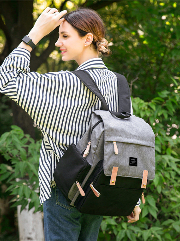 LAND Mommy Diaper Bags Landuo Mother Large Capacity Travel Nappy Backpacks with changing mat Convenient Baby Nursing Bags MPB86 3
