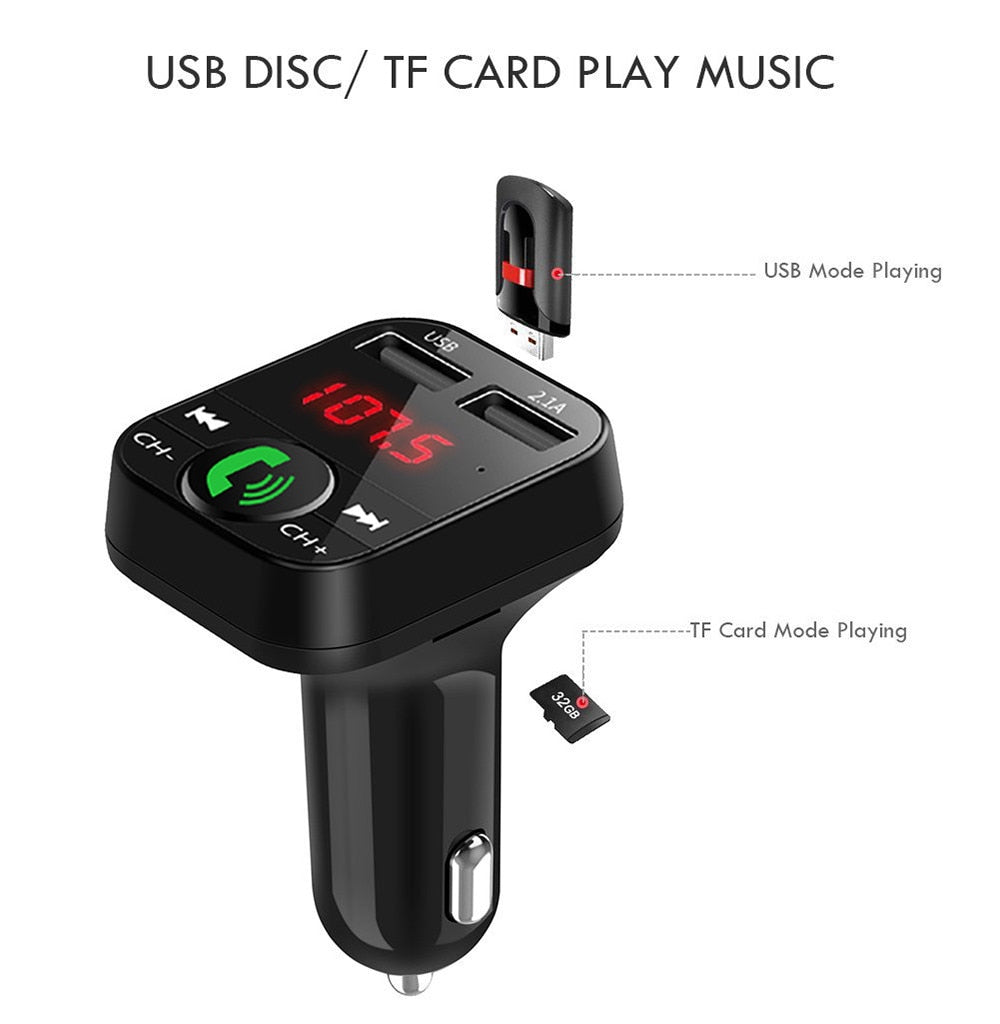 FM transmitter car charger receiver 1