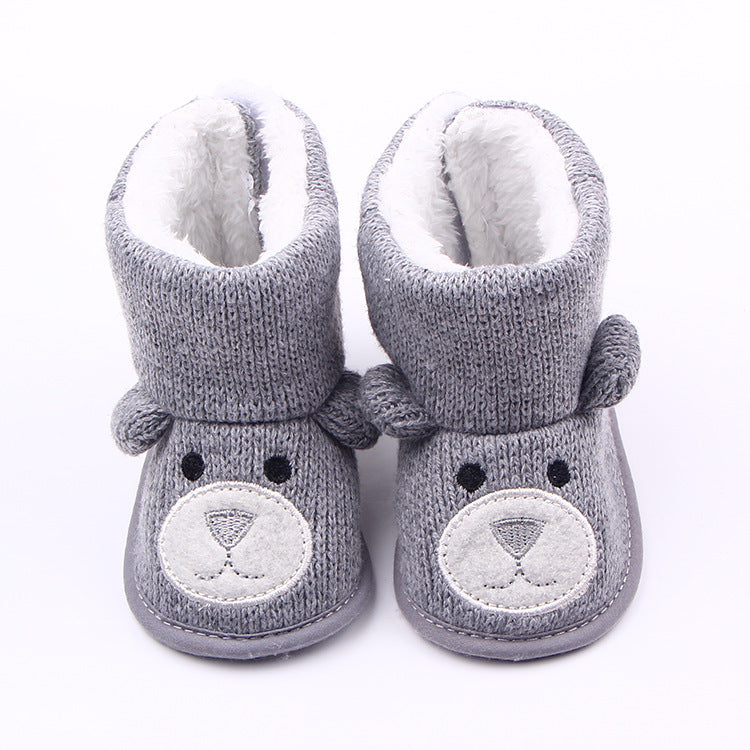 Wholesale autumn winter new bear knitting plus baby shoes, toddler shoes, baby shoes, boots 1734 5