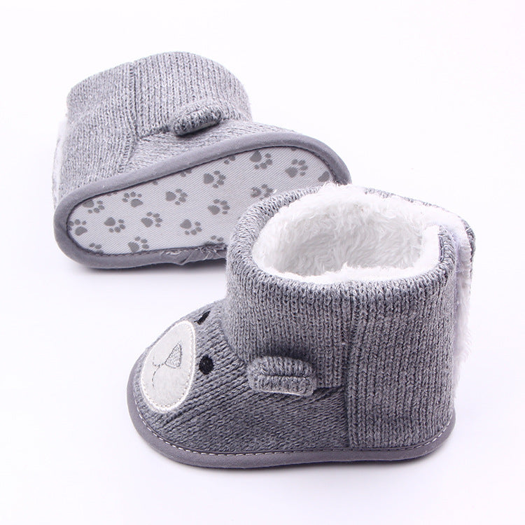 Wholesale autumn winter new bear knitting plus baby shoes, toddler shoes, baby shoes, boots 1734 2