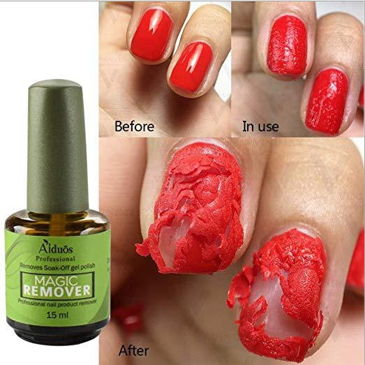 Nail Polish Burst Magic Nail Polish Remover  Fast Soak Off Sticky  Nail Gel Polish Degreaser Cleaner 8