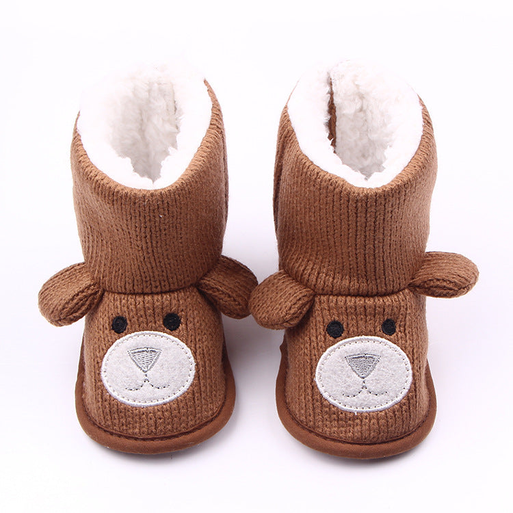 Wholesale autumn winter new bear knitting plus baby shoes, toddler shoes, baby shoes, boots 1734 4