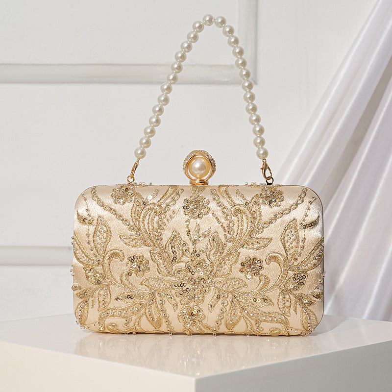Beaded-embroidery Tote Bag In A Modern Chinese Style For Women 7