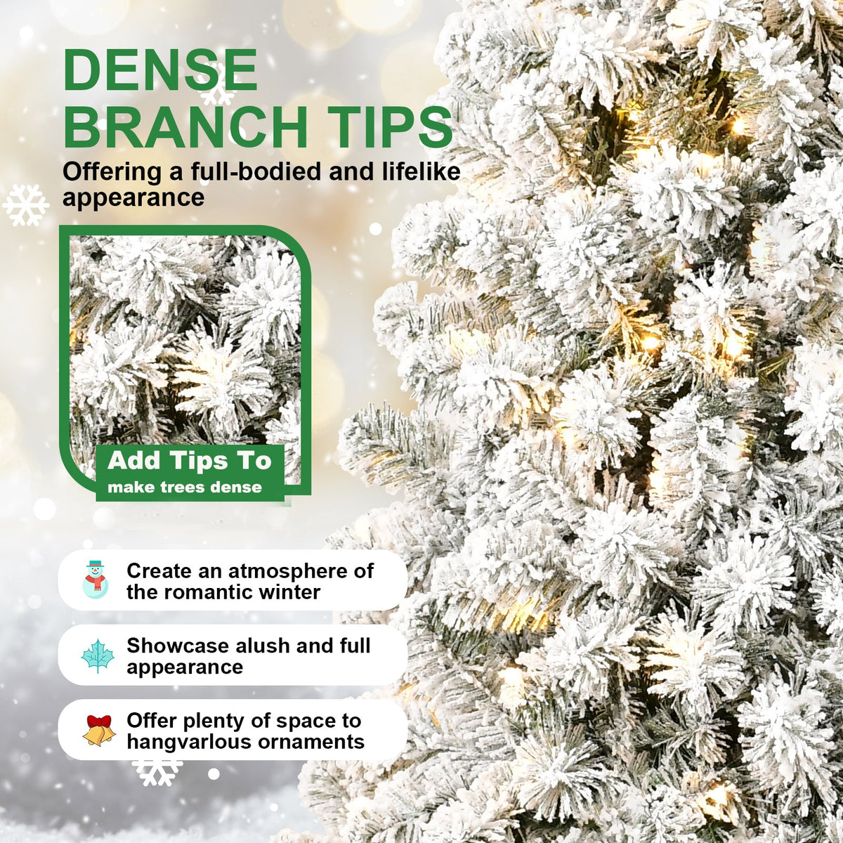 5FT PVC Memory Wire Christmas tree (With Light) 7