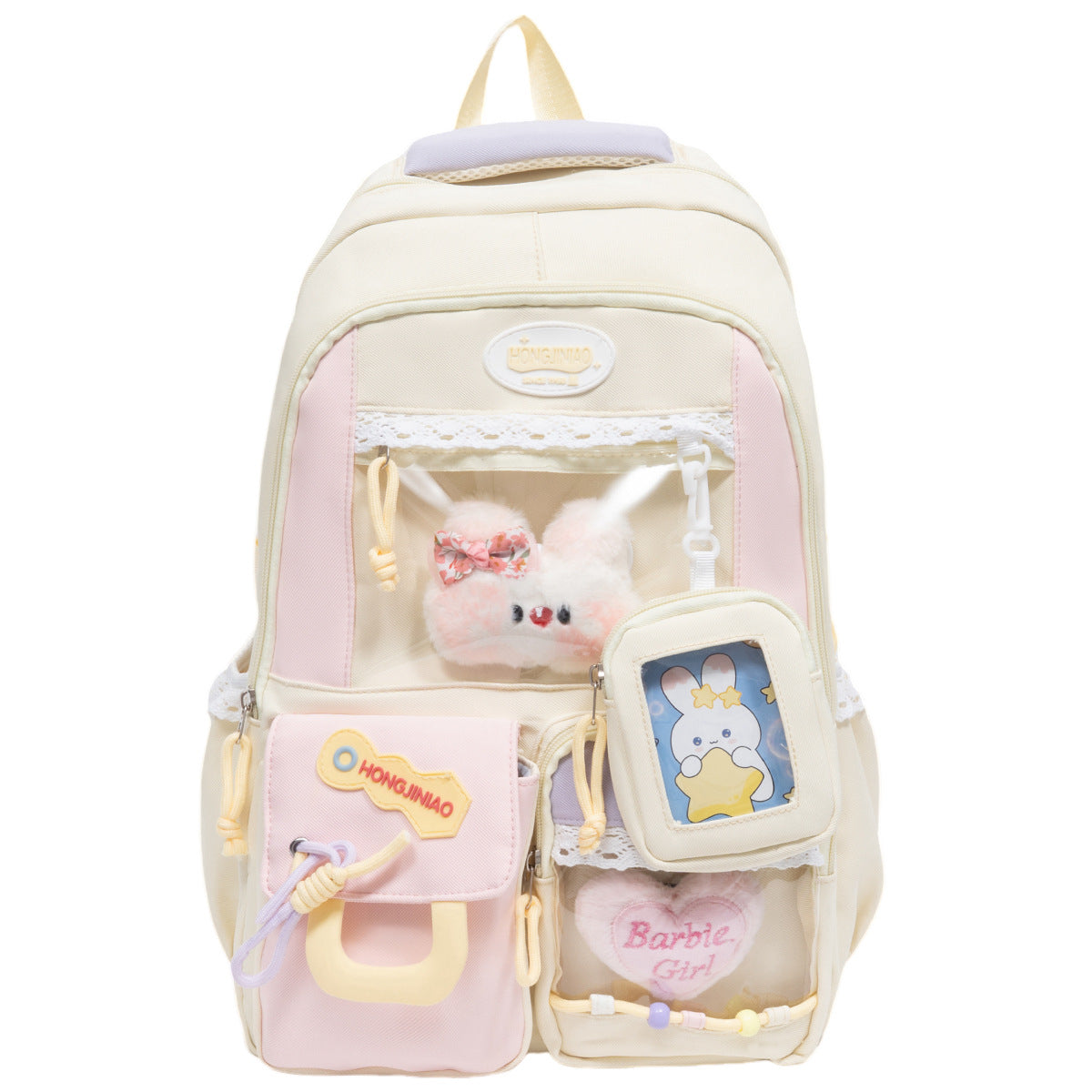 High Appearance School Bag With A Cute Color Block Design 10