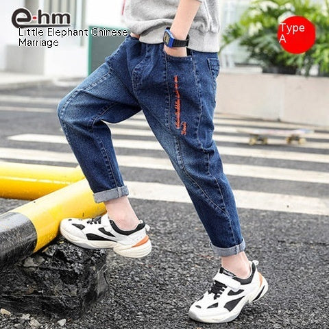 Boys' Denim Trousers Trousers Children's Clothing 6
