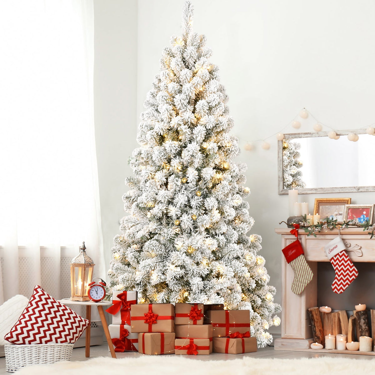 5FT PVC Memory Wire Christmas tree (With Light) 8