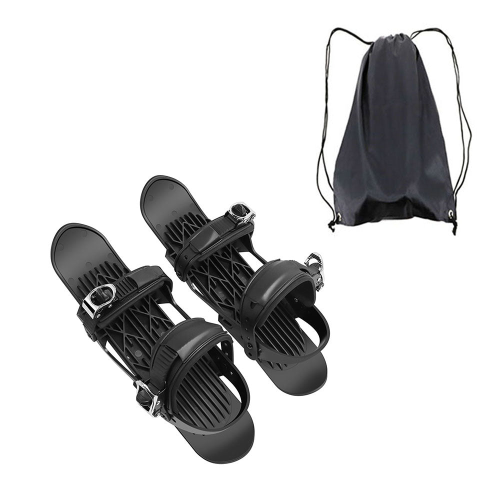 Mini Ski Skates Portable Short Skiboard Adjustable Skates Shoes For Snow 8