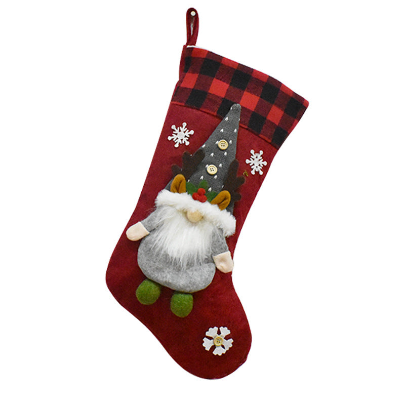 Christmas Decoration Gift Faceless Doll Christmas Socks Pendant Santa Claus Children's Christmas Gift Bag 4