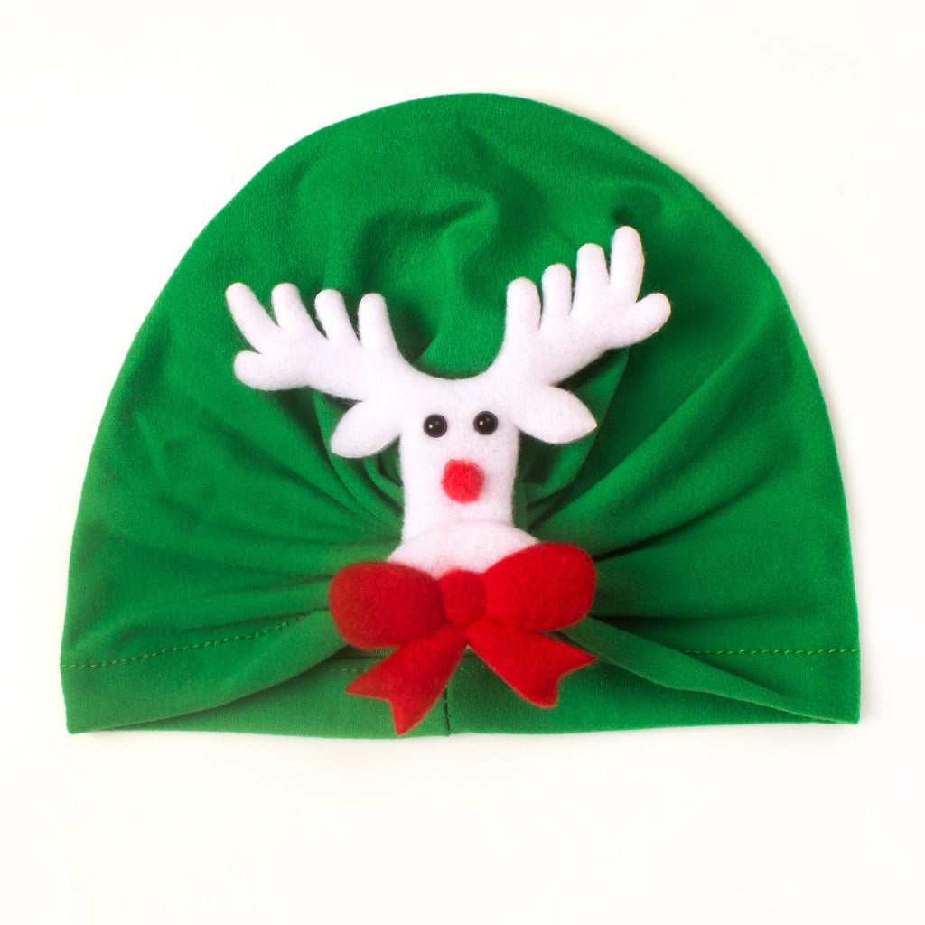 Hat Newborn Christmas Santa Hat Headdress Cozy Hat Infant Head Accessories New Year Holiday Party Hat Props 4