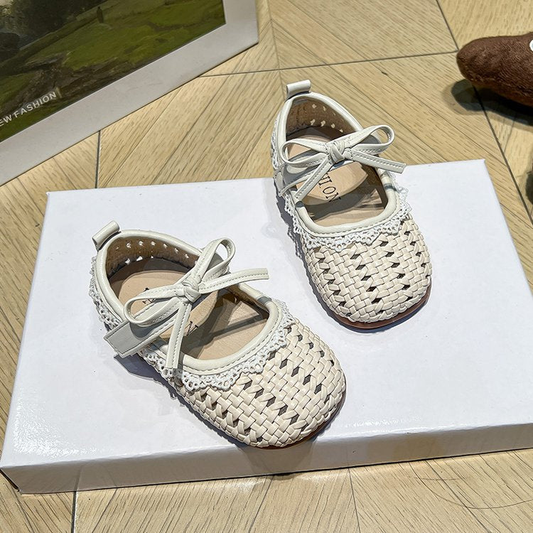 Children's Fashion Hollow Princess Shoes Summer New Style Girls' Soft Bottom Hollow Baotou Little Girls' Anti Slip Sandals 3