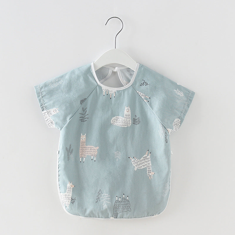 Baby Dinner Coverall Bib Spring And Autumn Long Sleeve Apron 13