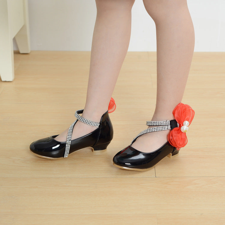 Little High-heeled Big Kids Princess Shoes 3