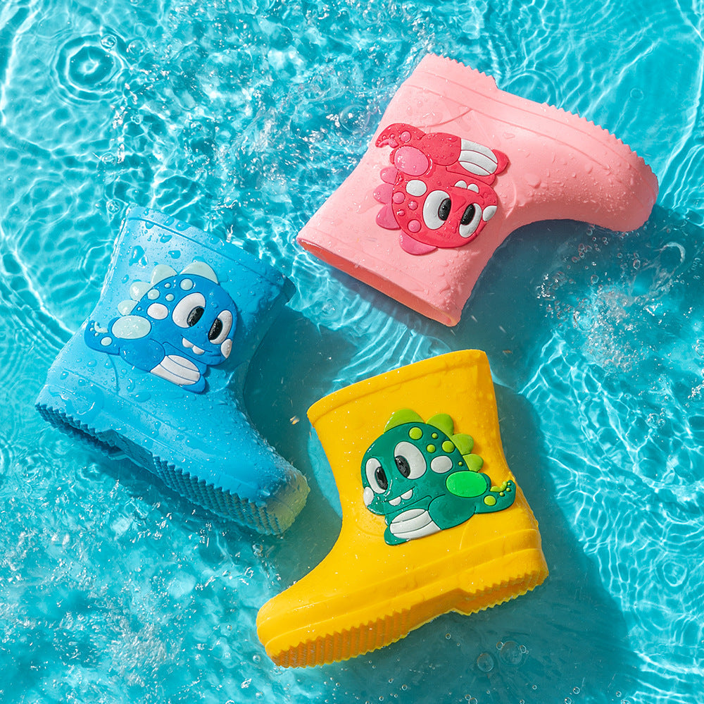 Children's Rain Boots Cartoon Waterproof Short Tube Rain Shoes 1