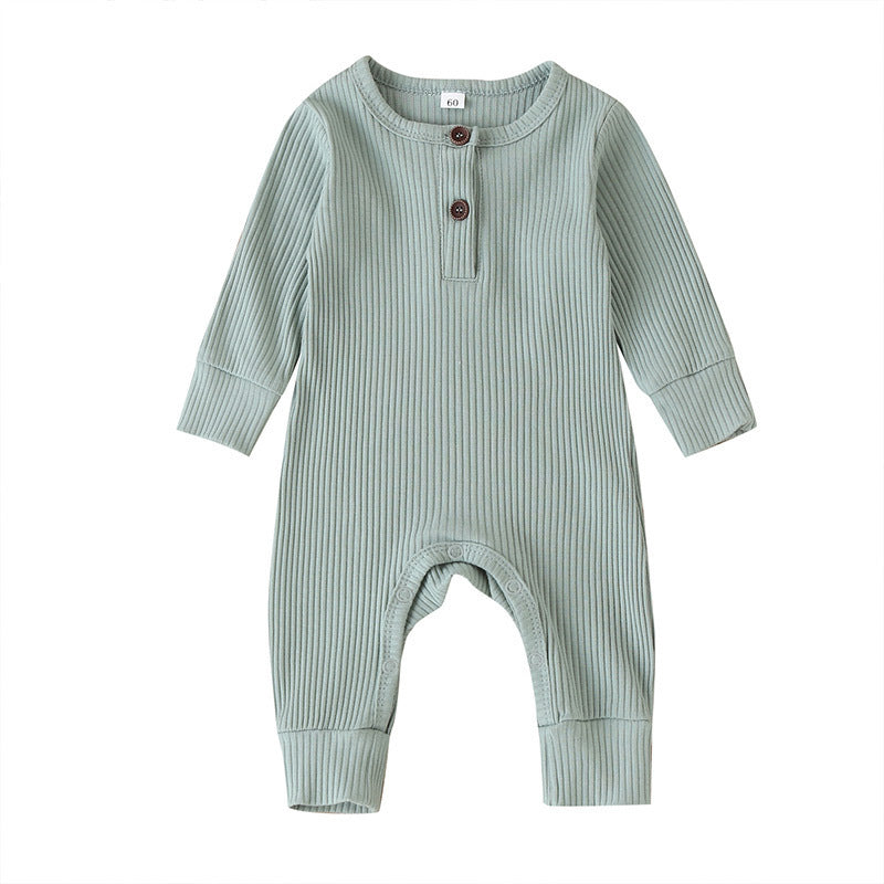 New Baby Jumpsuit Sunken Stripe Trousers Romper Western Style 7