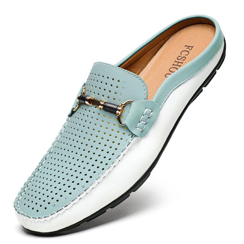 Large-size Leather Shoes Mens Breathable Loafer Shoes 2
