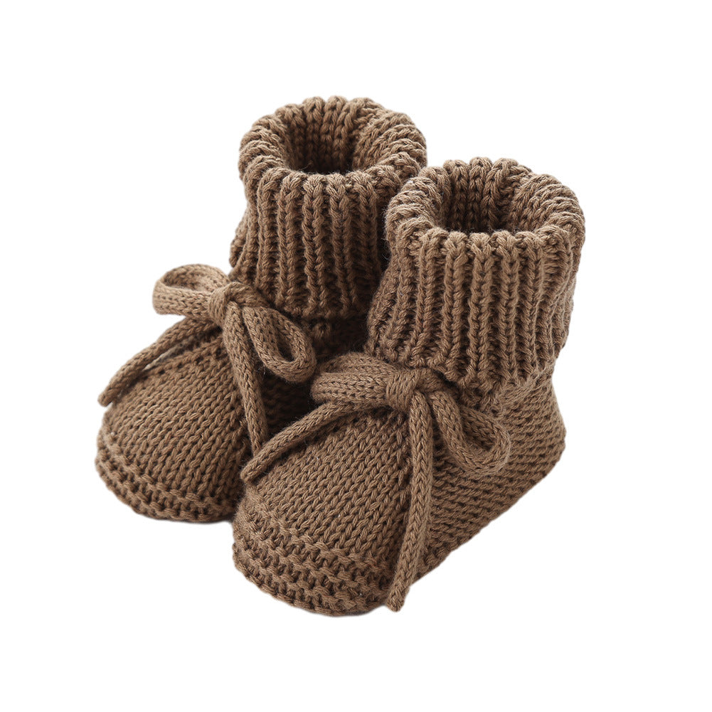 Bow-tie Strap Knitted Toddler Shoes 9