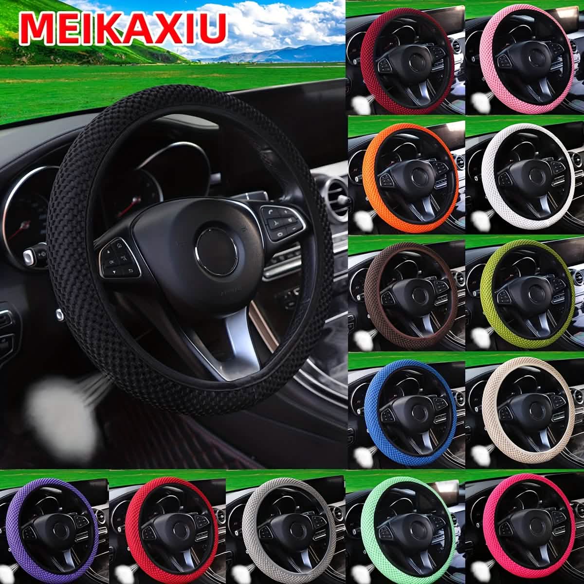 Breathable Comfortable Non-slip Mesh Steering Wheel Cover 5