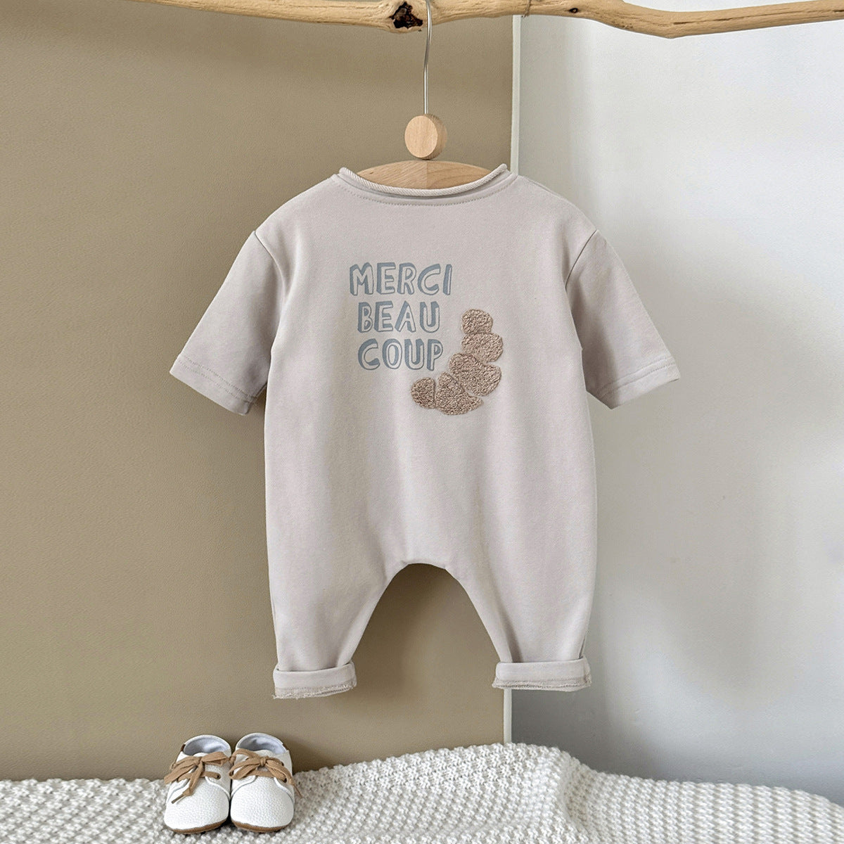 Cute Cotton Knitted Onesie For Infants And Toddlers