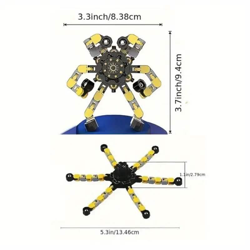 3-Pack: Fidget Toys Transformable Spinners 2