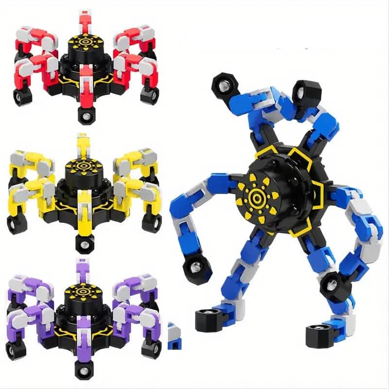 3-Pack: Fidget Toys Transformable Spinners 3