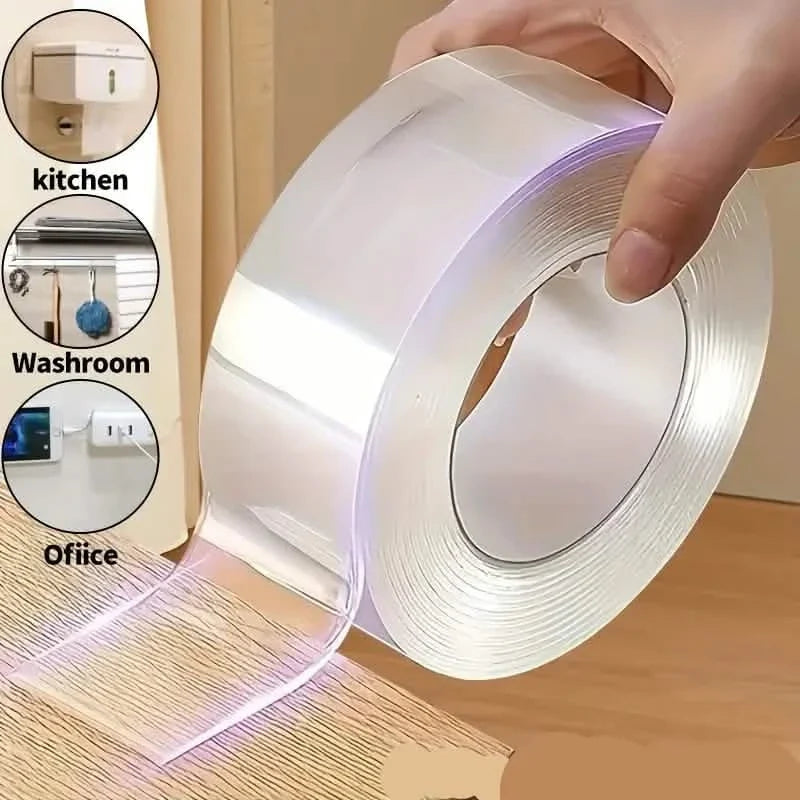 3-Pack: Reusable & Washable Nano Double-Sided Tape 1