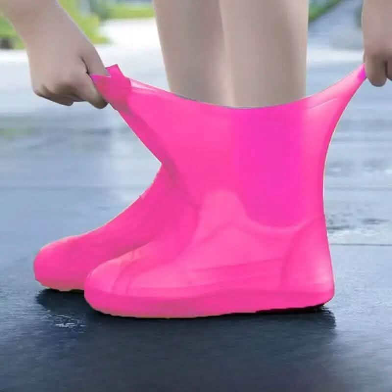 3-Pairs: Outdoor Latex Rain Boots Waterproof Shoe Cover 5