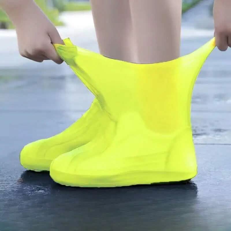 3-Pairs: Outdoor Latex Rain Boots Waterproof Shoe Cover 4