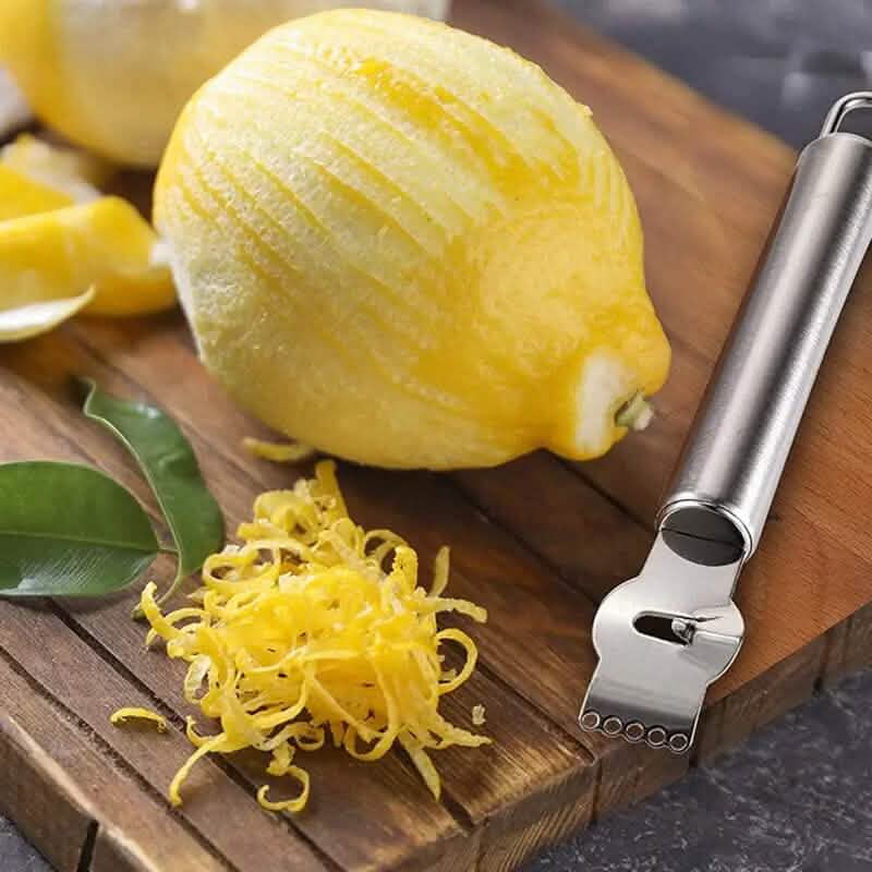 3-Pieces: Lemon Grater Stainless Steel Peeler 7