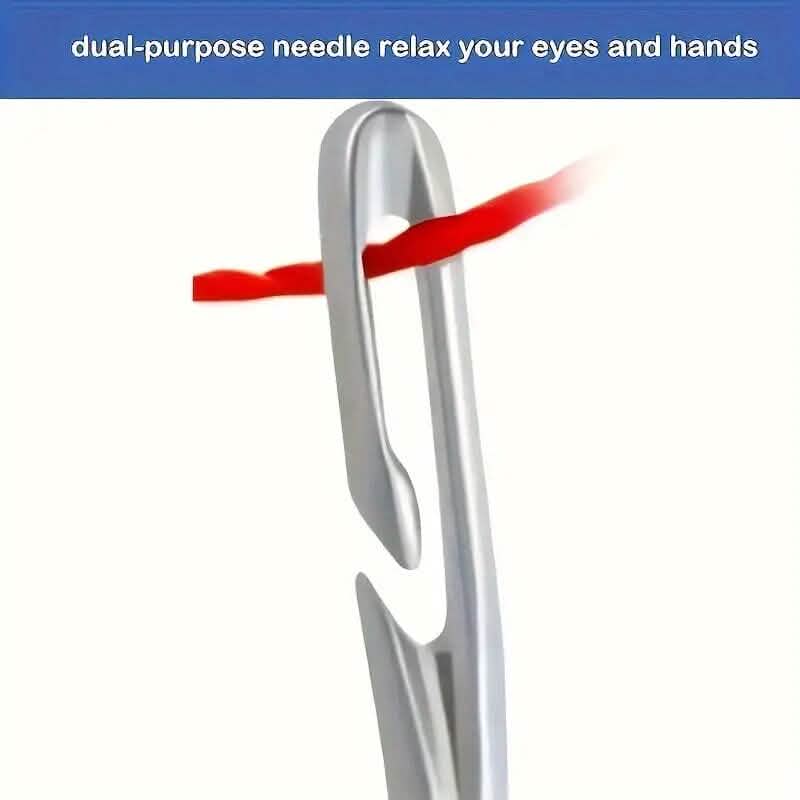 30-Pieces: Self-Threading Random Sizes Needles with Wooden Storage Tube 7