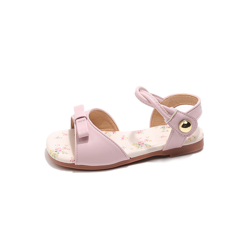 Summer New Korean-style Girls Princess Shoes With A Bow And A Strap Across The Foot 8