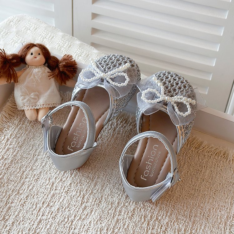 Summer New Transparent Mesh Princess Shoes With Soft Toe And Mesh Mesh Bow Sandals 8