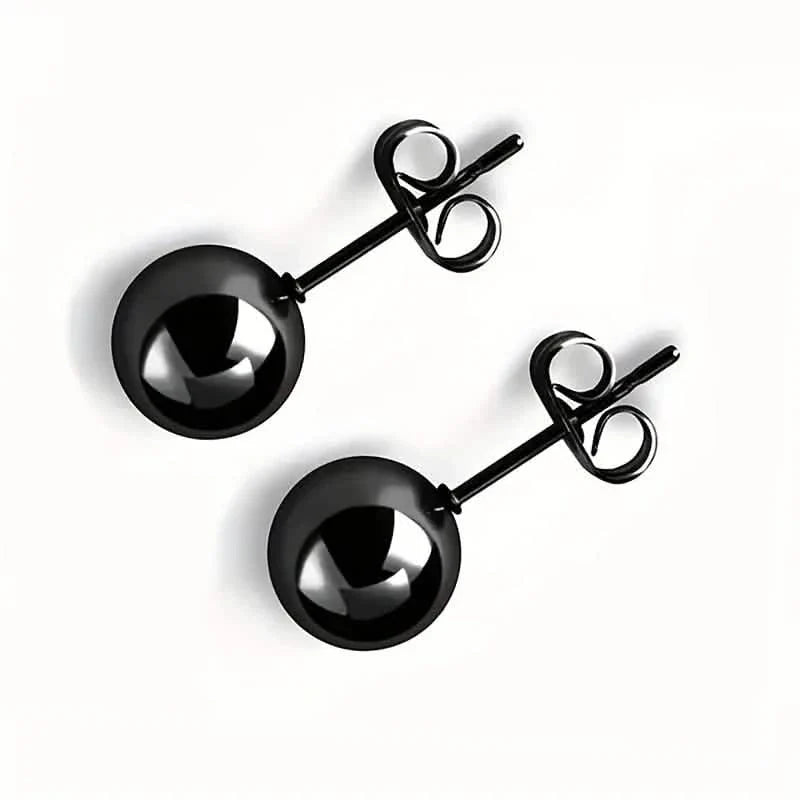 Stainless Steel Hypoallergenic Ball Shaped Stud Earrings 4