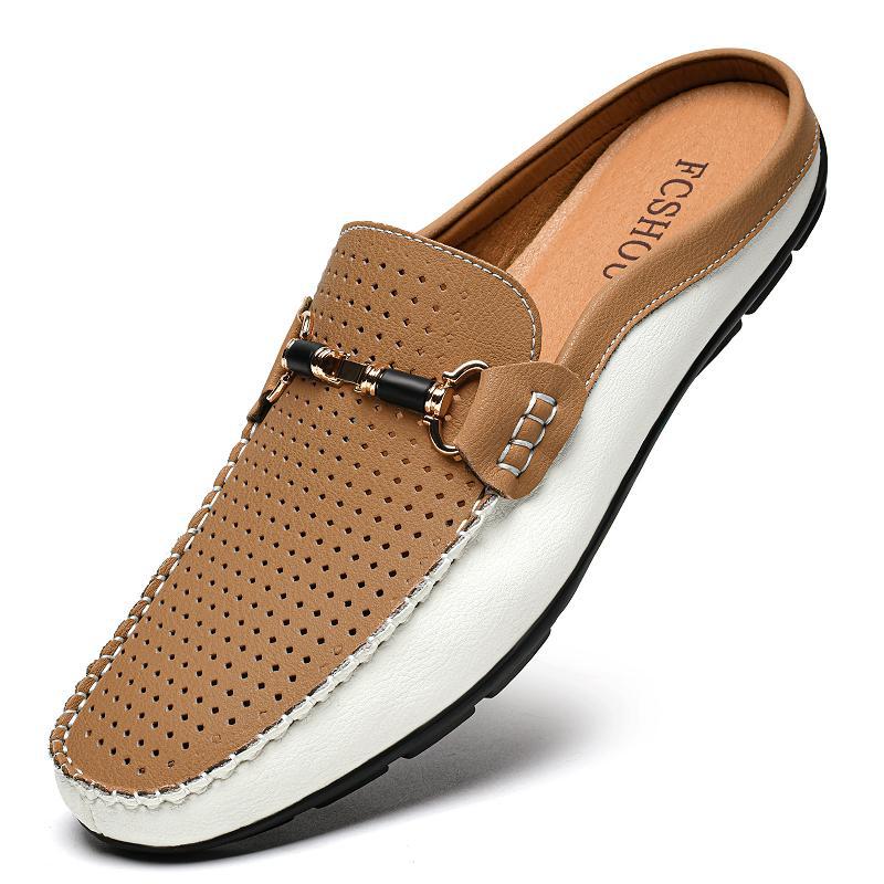 Large-size Leather Shoes Mens Breathable Loafer Shoes 5