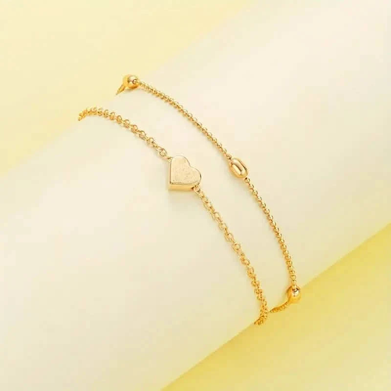 3pcs Heart Necklace & Bracelet Set for Women 5