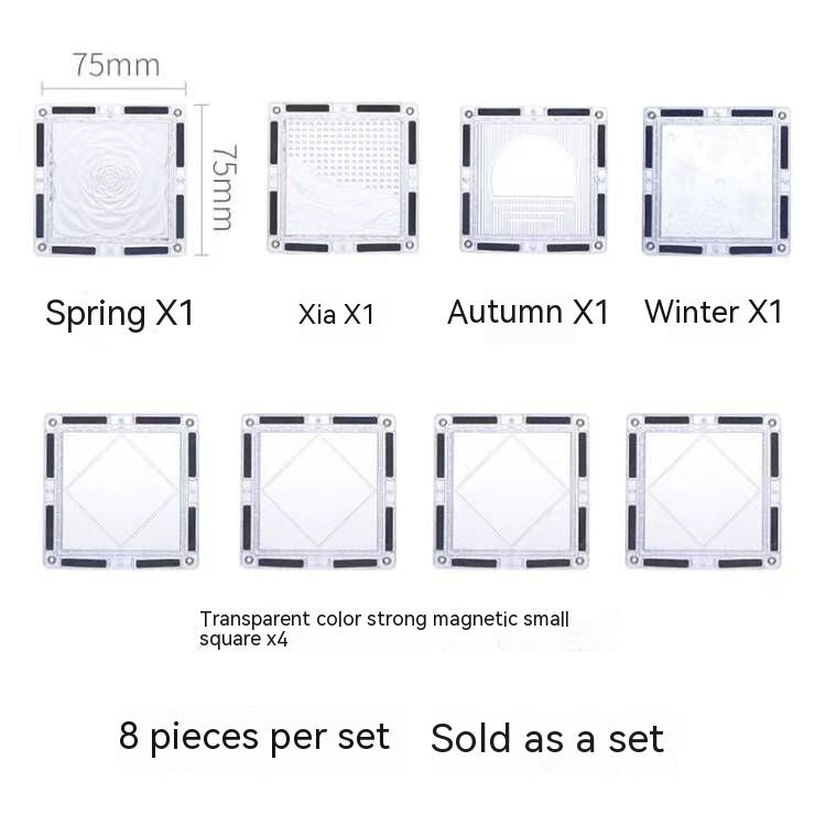 Color Window Asterism Magnetic Building Blocks Assembly 3
