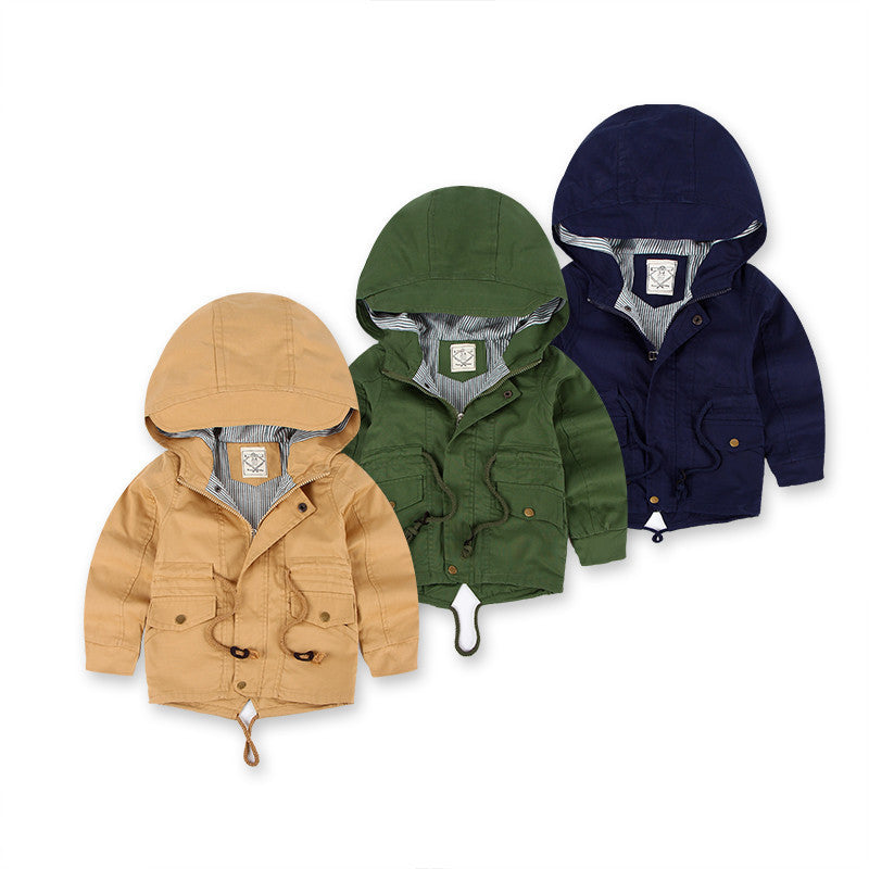LM 6035 Europe And American Wind Boy's Coat And Cashmere Boy's Windcoat For Autumn And Winter Children's Clothes 2