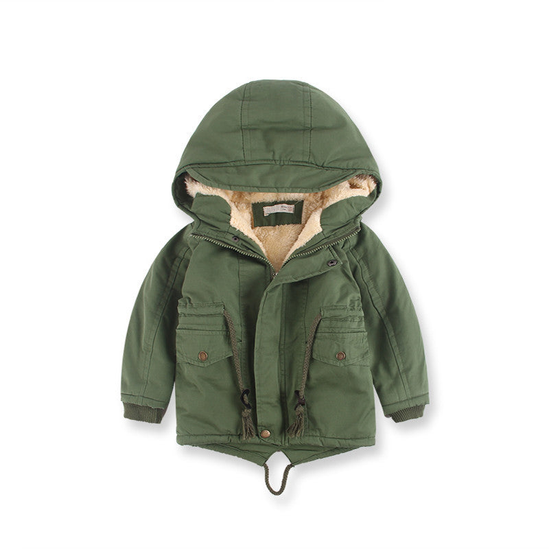 LM 6035 Europe And American Wind Boy's Coat And Cashmere Boy's Windcoat For Autumn And Winter Children's Clothes 9