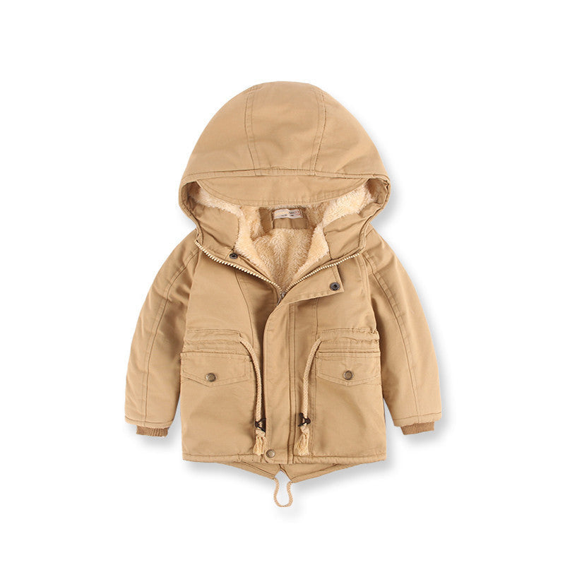 LM 6035 Europe And American Wind Boy's Coat And Cashmere Boy's Windcoat For Autumn And Winter Children's Clothes 8