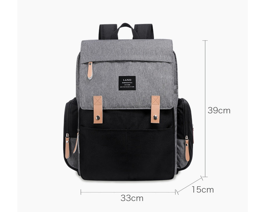 LAND Mommy Diaper Bags Landuo Mother Large Capacity Travel Nappy Backpacks with changing mat Convenient Baby Nursing Bags MPB86 6
