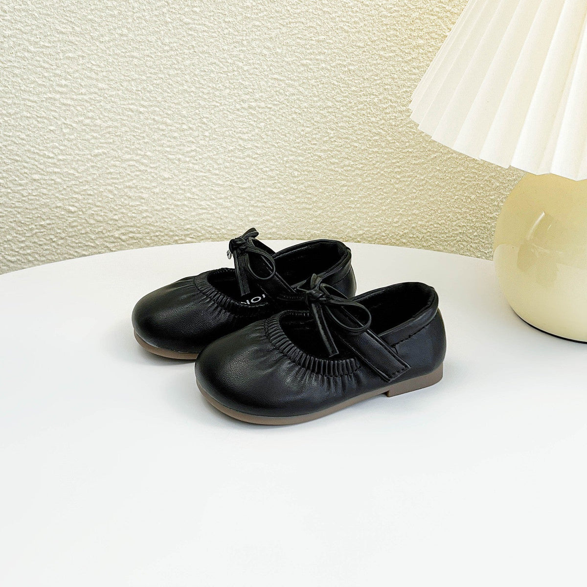 Girls' Single Shoes, Small Leather Shoes, Velcro, Children's Princess Shoes 7