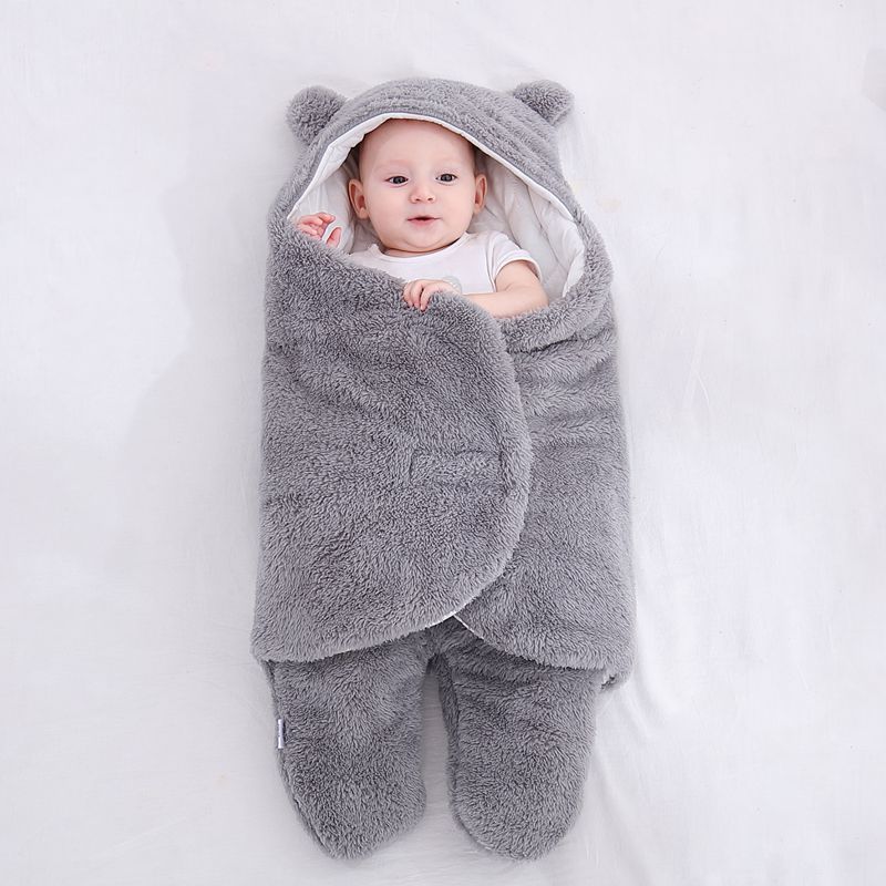 Baby Sleeping Bag Envelope for Newborn Baby Winter Swaddle Blanket 13