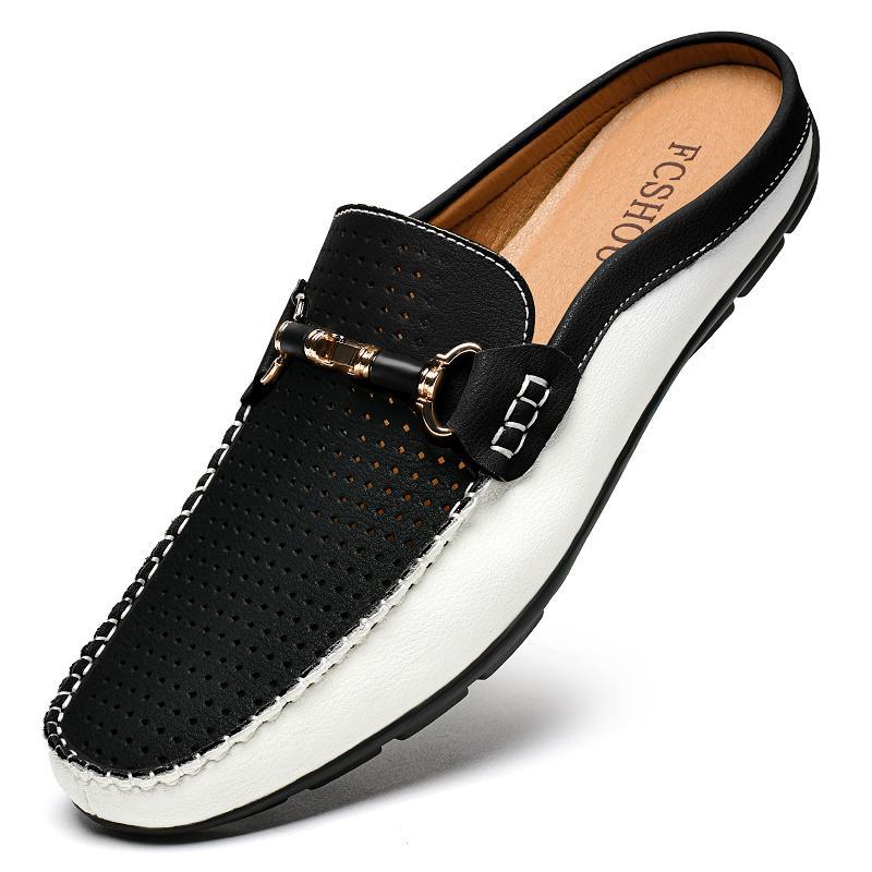 Large-size Leather Shoes Mens Breathable Loafer Shoes 7