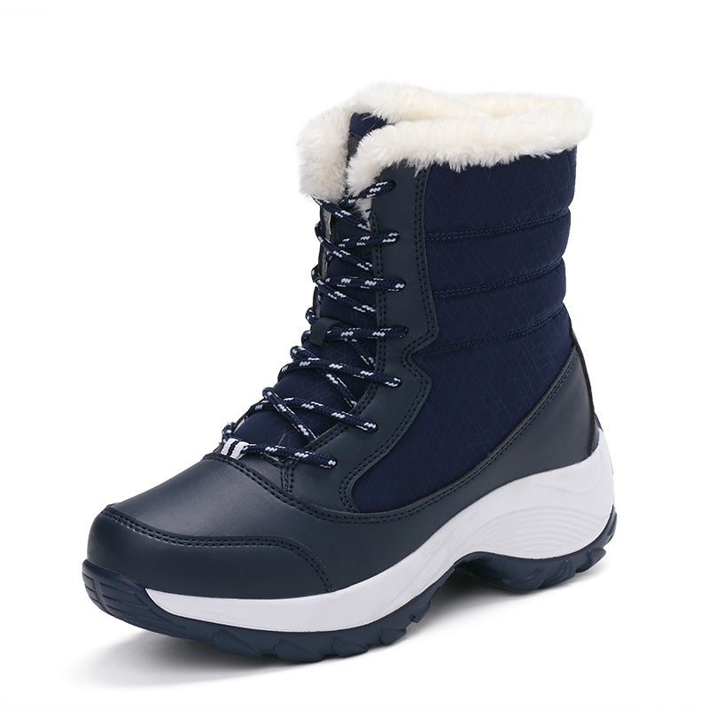 Plus velvet high-top women's shoes waterproof snow boots 6
