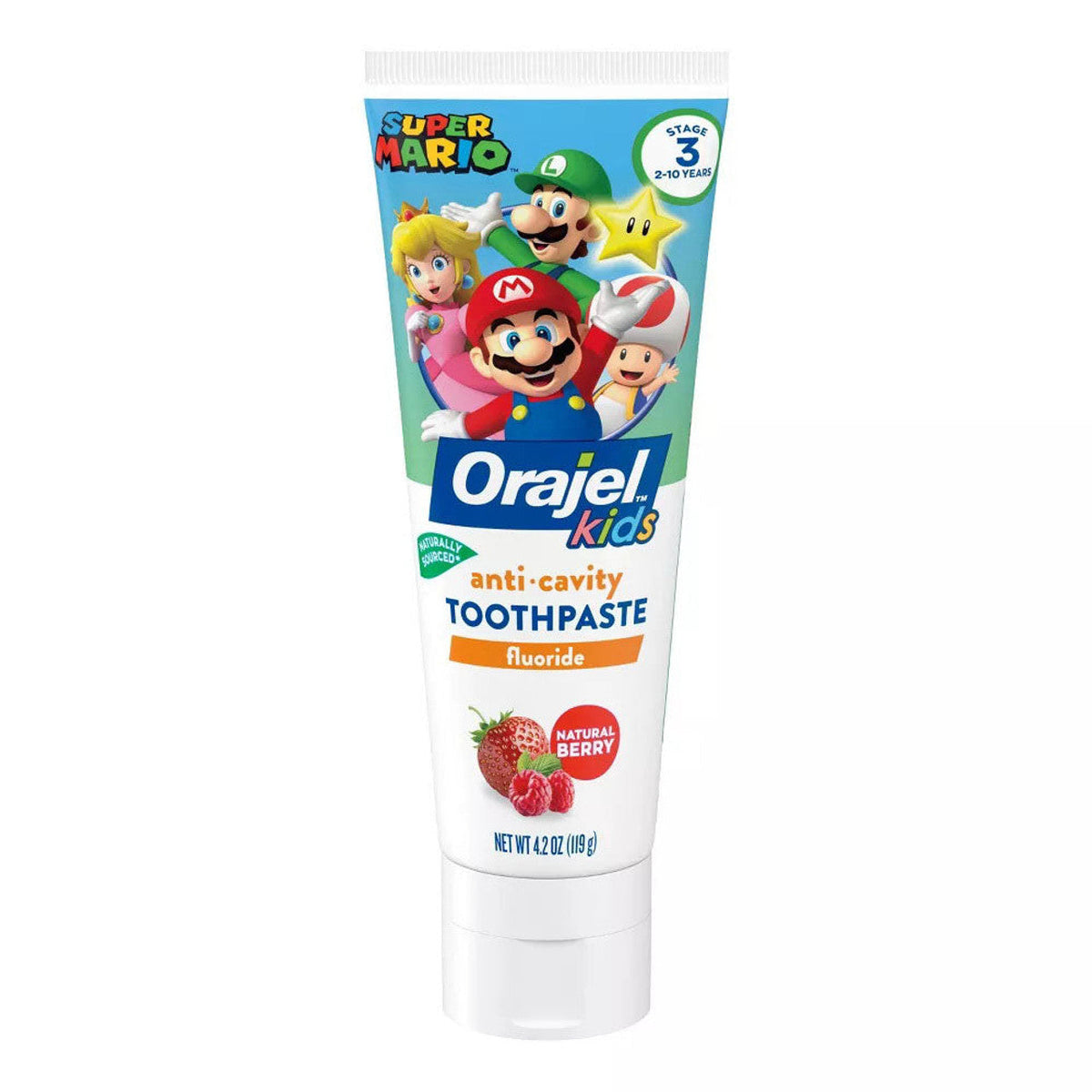 Orajel Kids' Super Mario Fluoride Toothpaste - 4.2oz 1