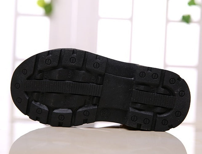 Winter Children Shoes PU Leather Waterproof Martin Boots Kids Snow Boots 4