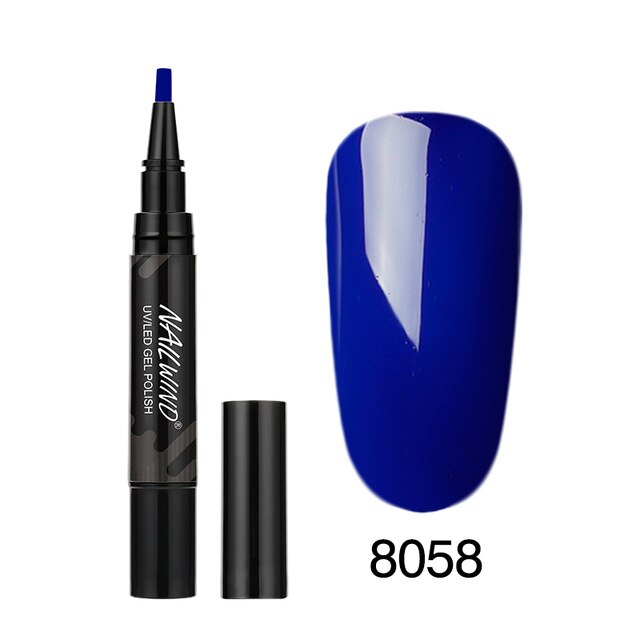 Art Manicure Venalisa 60 Colors Soak Off Enamel Convenience Clean Nail Glue Pen 34