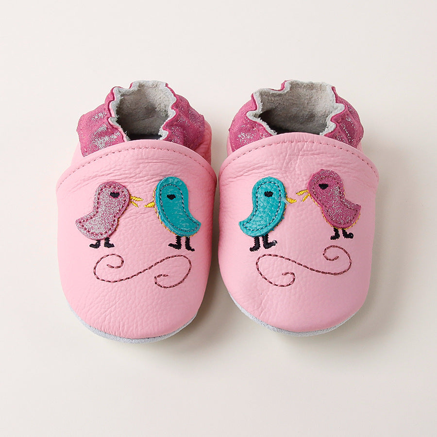 Childrens And Babies Genuine Leather First-walking Shoes 7