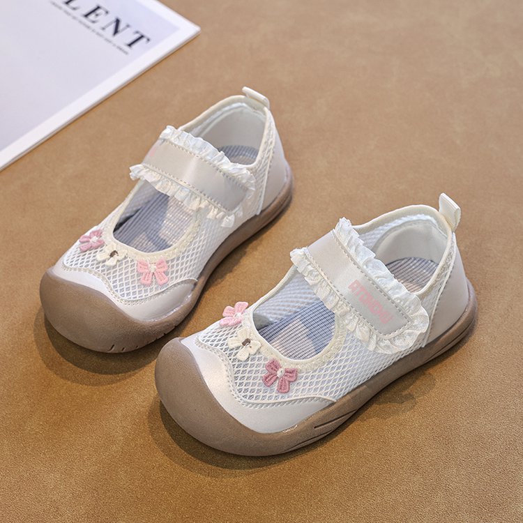 2026 Summer New Girls Mesh Breathable Sneakers, Toddler Soft Sole Non-Slip Casual Walking Shoes For Baby Girls 7